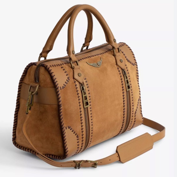 NWT Zadig et Voltaire Sunny Medium #2 Crafted Suede, Folk - Folk / ONE SIZE - Picture 6 of 8